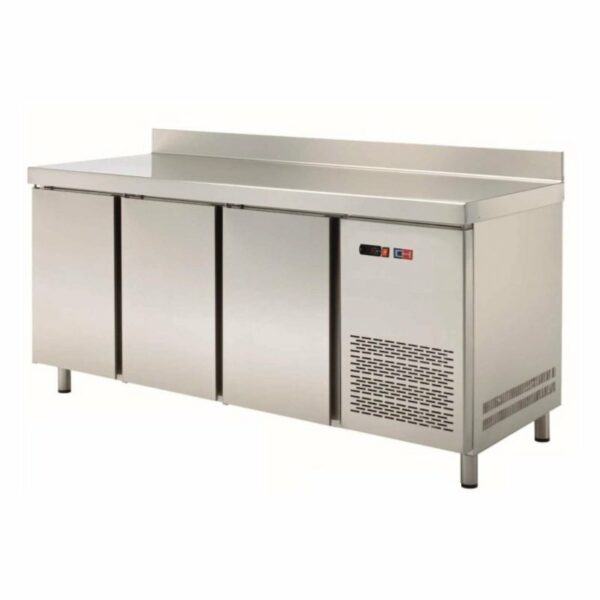 Mesa Snack Refrigerada 4 puertas Fondo 600 de 2542x600x850h mm MRCH-250