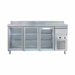 Frente Mostrador Refrigerado con Puertas de Vidrio 3 puertas de 2017x600x1045h mm FMCH-200V