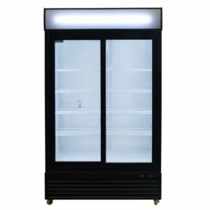 Armario Expositor Refrigerado 1000 litros 2 Puertas Correderas de Vidrio de 1130 x730 x2030h mm CSD1000S