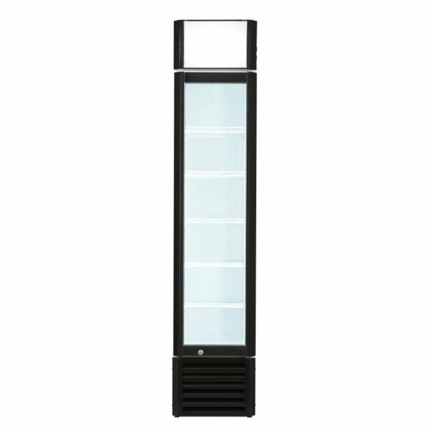 Armario Expositor Refrigerado con puerta de vídrio Slim line de 390x480x1880mm CSL-160