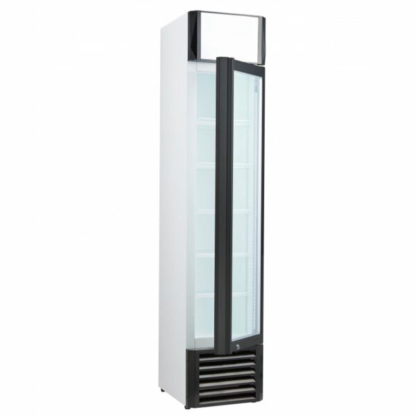 Armario Expositor Refrigerado con puerta de vídrio Slim line de 390x480x1880mm CSL-160