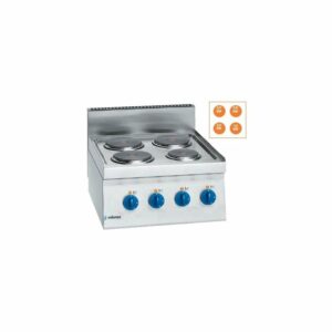 Cocina eléctrica 4 fuegos 2x2Kw Snack 650 SCE-60 E EDENOX