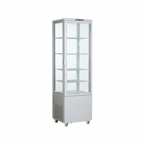 Armario Expositor Refrigerado 4 caras de Cristal Blanca 238 L XC238L-B