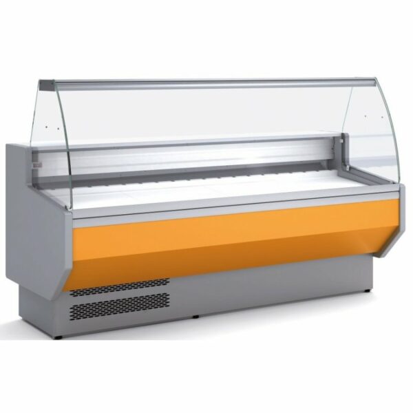 Vitrina Refrigerada Expositora Cristal Recto/Curvo Fondo 800 VED-8 DOCRILUC