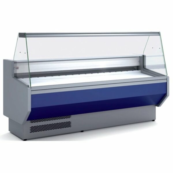 Vitrina Refrigerada Expositora Cristal Recto/Curvo Fondo 800 VED-8 DOCRILUC