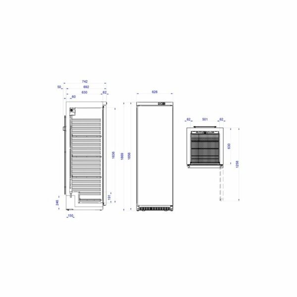 Armario refrigerado 248 litros APS-261 EDENOX