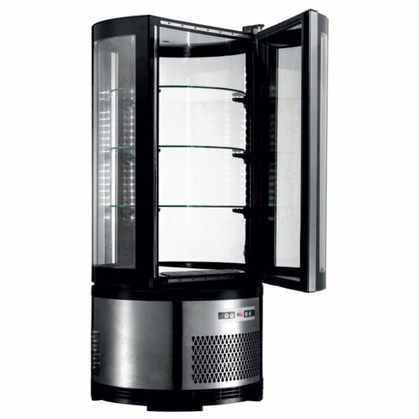 Vitrina Expositora Refrigerada Sobremesa 4 Caras Cristal Línea PEKÍN XCR CLIMAHOSTELERIA