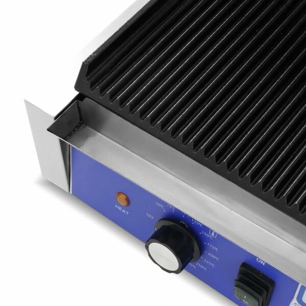 Plancha Grill Eléctrica de 430x365x210mm Línea PEKÍN PG-812 CLIMAHOSTELERÍA