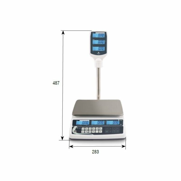 Balanza Comercial 30 Kg sin Impresora para Conexión a TPV XTA30 BAXTRAN