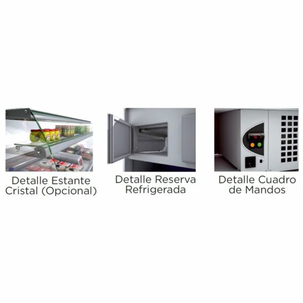 Vitrina Refrigerada Expositora Fondo 1100 Línea BADAJOZ VEC-10 CLIMAHOSTELERIA