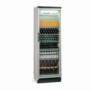 Armario Expositor Refrigerado con Puerta de Cristal 351 litros FKG 371 EUROFRED