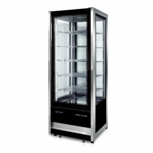 Armario Refrigerado Pastelerías 4 caras Cristal Bitemperatura Estantes rotativos 500 litros CRISTAL TOWER RV 725 TB/TN EUROFRED