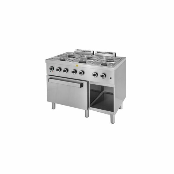 Cocina a Gas 6 Fuegos con Horno Fondo 700 ELFU711 START LINE