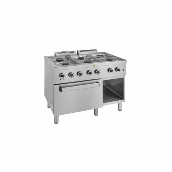 Cocina a Gas 6 Fuegos con Horno Fondo 700 ELFU711 START LINE