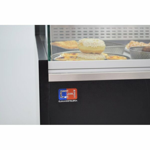 Vitrina Refrigerada Pastelería de 2 metros Fondo 973 mm Frío Estático - Exposición Inox - 2 Estantes Línea CORDOBA VRE-200-P