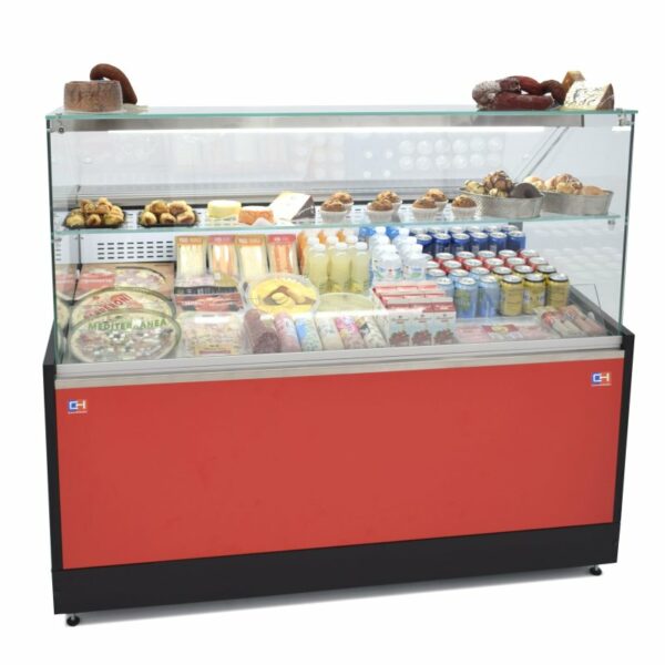 Vitrina Refrigerada Expositora de 2 metros Fondo 973 mm Frío Estático Línea CORDOBA VRE-200