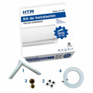 Kit Instalación Aire Acondicionado 3M 1/4-3/8 + ESCUADRA + SILENTBLOCK+TAC