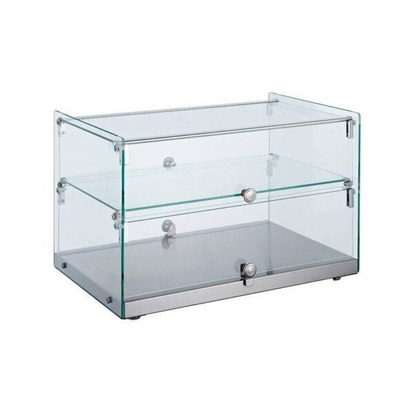 VITRINA NEUTRA EXPOSITORA 1 PISO SIN BASE 920X330X215H MM LÍNEA PEKÍN XCZ-51L