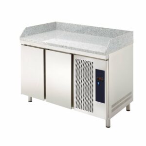 Mesa Refrigerada GN1/1 2 Puertas Preparación Encimera Granito 1342x700x850h mm Línea CORDOBA MRPG-135