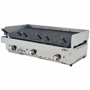 Parrilla vasca a gas ARILEX con piedra volcánica con medidas 1305x590x345h mm 1300VAS (OUTLET)